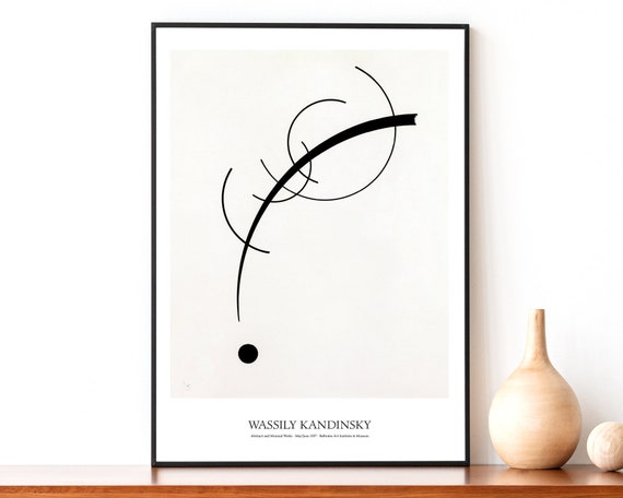 Wassily Kandinsky Exhibition Poster - Abstract Art - Minimalist Print - Modern Art - Kandinsky Print - Modern Wall Art - Poster Print