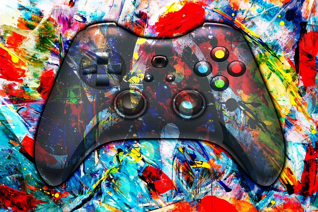 Gaming Room Decor Printed on Canvas Boys Bedroom Decor / Wall Art