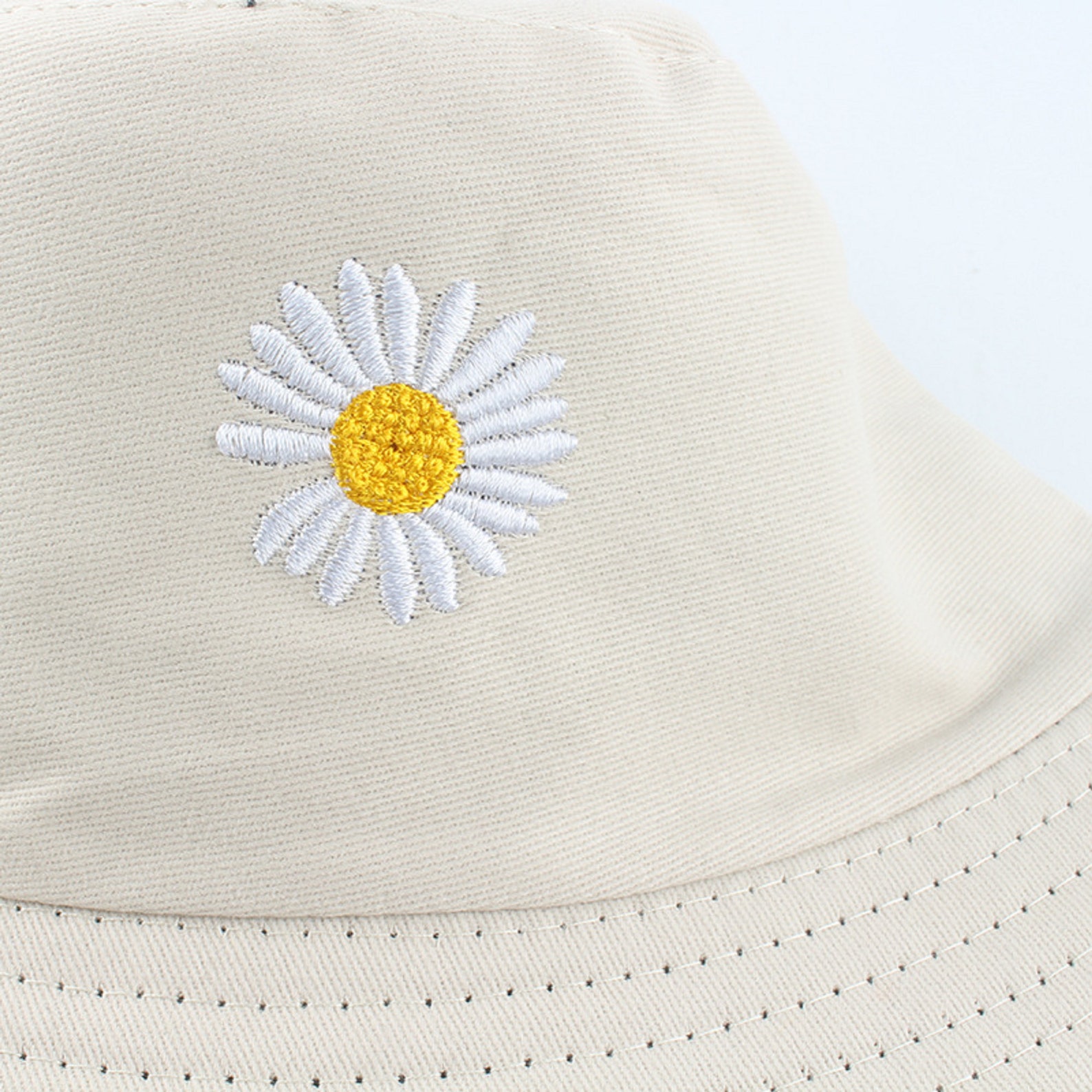 Cute Flower Bucket Hat Festival Girl Cap Black Yellow Etsy