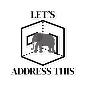 Olifant Bubble-Free Sticker