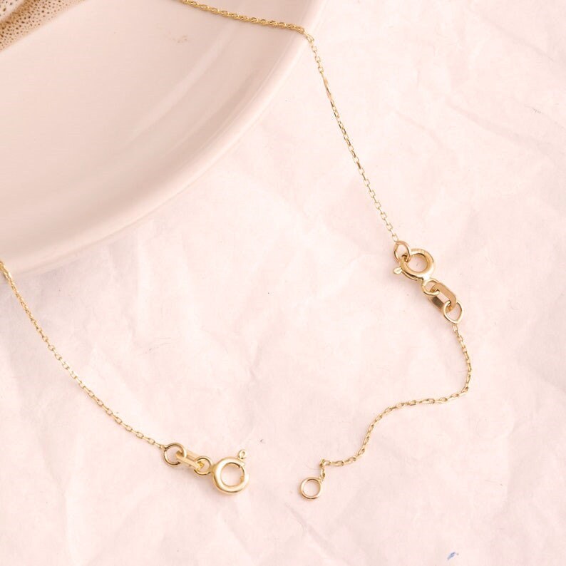 14k 18K Solid Gold Chain Extender Adjustable Gold Extender Etsy
