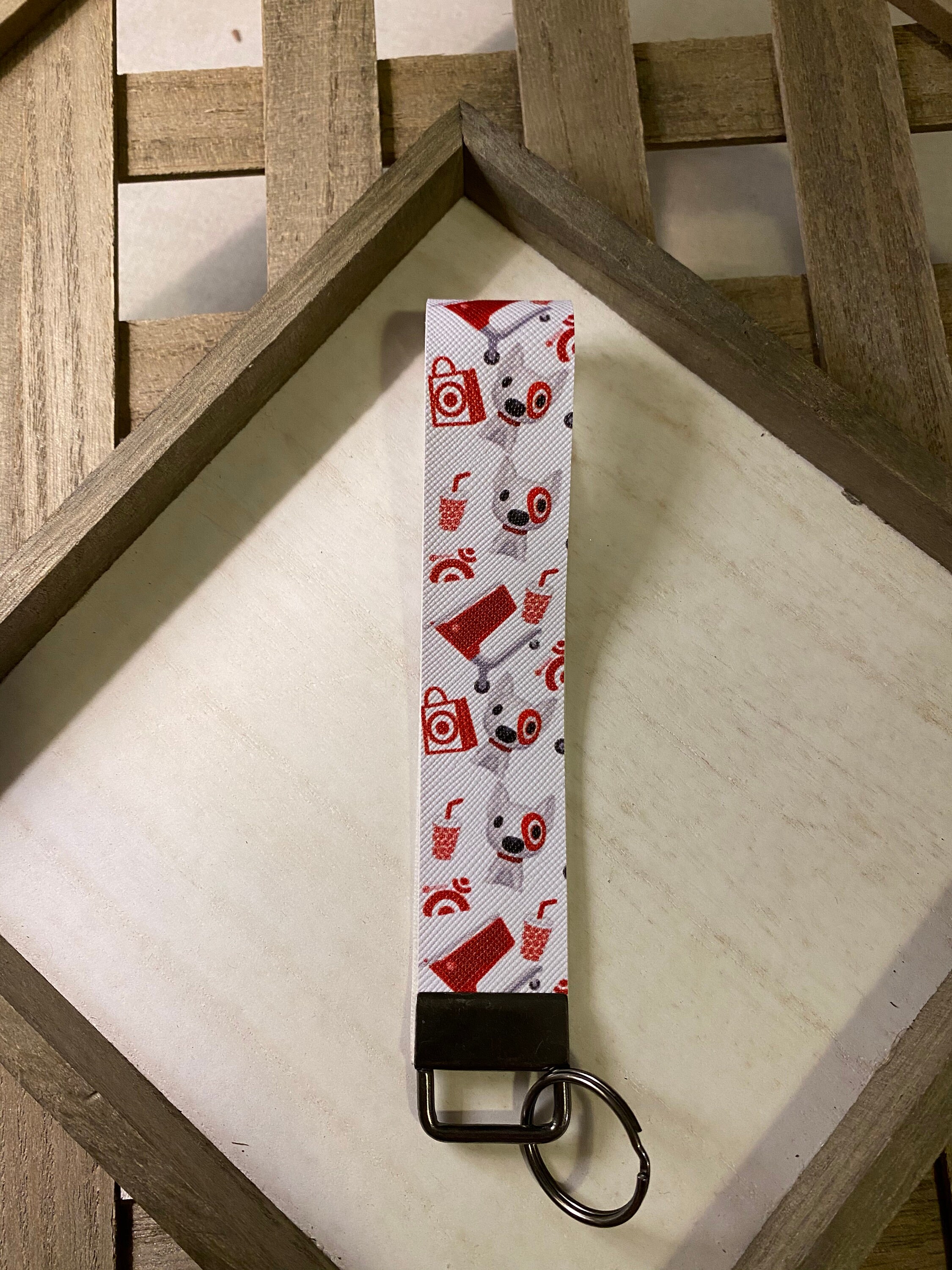 Target keychain target key fob target lanyard bullseye dog Etsy