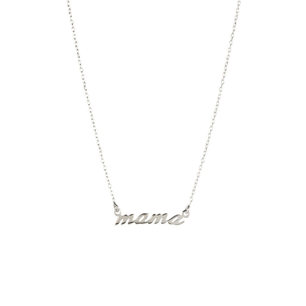 Mama Necklace in Sterling Silver - Etsy UK