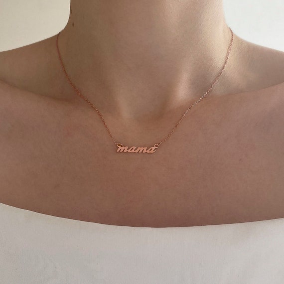 Ma Mère (My Mother) Necklace | Mothers necklace, Shell charm necklace, Rose  gold