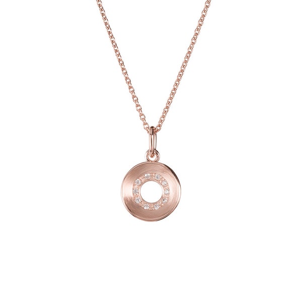 Radial Necklace In Rose Gold