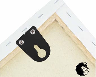 Künstler Leinwand Aufhänger | Schlüsselloch Befestigungsteile für Keilrahmen & Holzpaneele | Galerie Wand Display