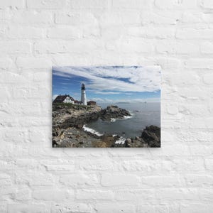 Portland Head Lighthouse,  Canvas Print (18&quot;x24&quot;), Wall Art, Maine