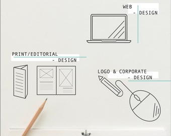 Benutzerdefiniertes Grafik-Design: Logo | Visitenkarten | Flyer | Booklet | Buch- und Magazincover | Banner | Anzeigen | Webdesign