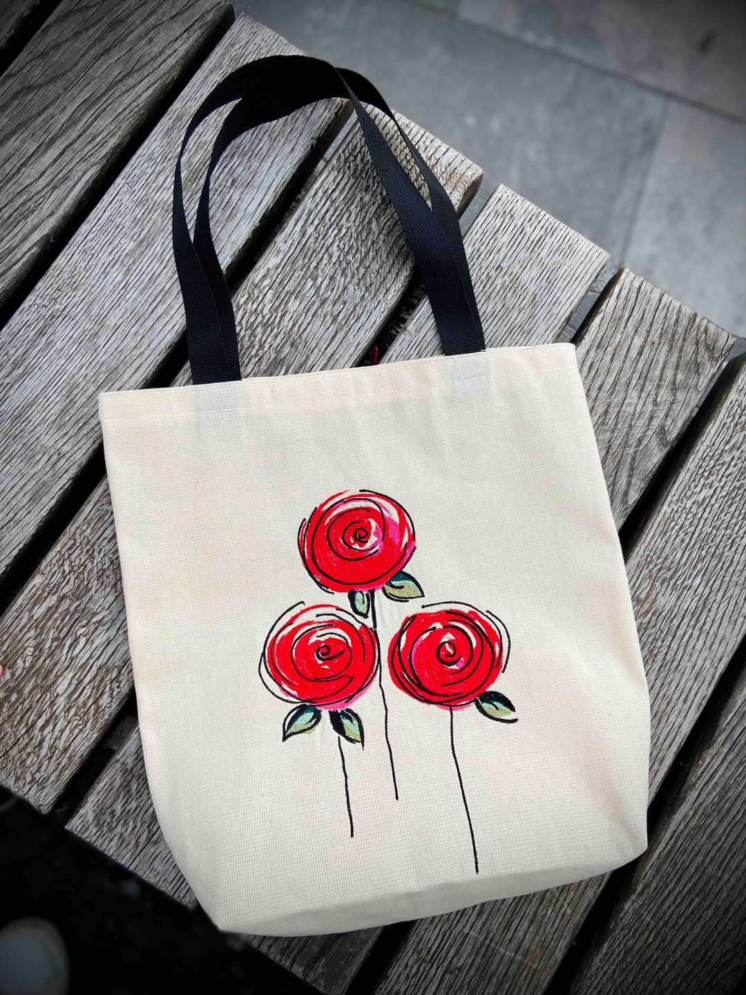 Bag With Embroidery. Shopping Bag for Women. Shoulder Bag. Tote Bag