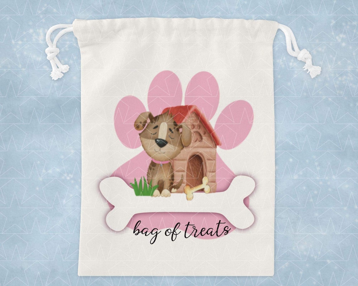 Set van 4 Dog Treat Bag png afbeelding Sublimatie Dog Etsy