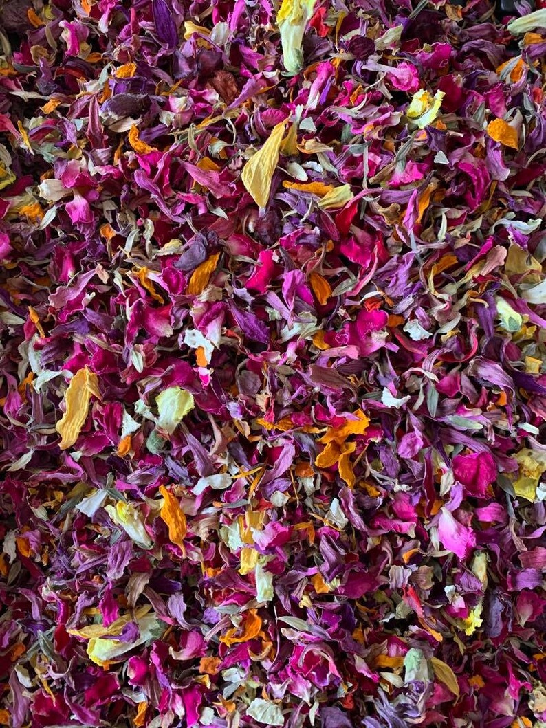 FLOWERFETTI Edible Dried Flower Petals Flower Confetti Etsy