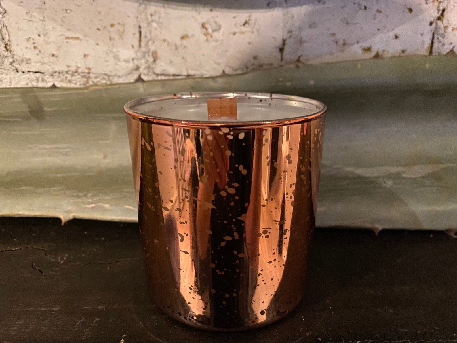 Scented 10 oz candle in Copper Glass Jar Etsy