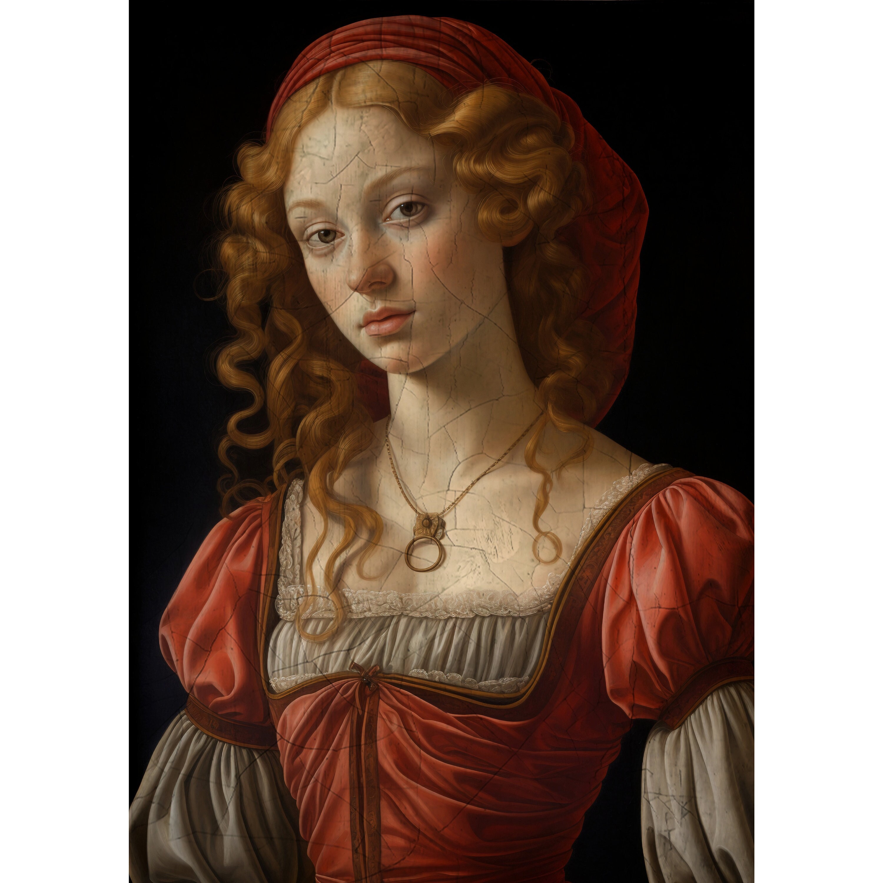 【中古】 英国ルネッサンス文学の女性像 ルネッサンス女性肖像画アートプリント：クラシックな美術装飾 - Etsy 日本