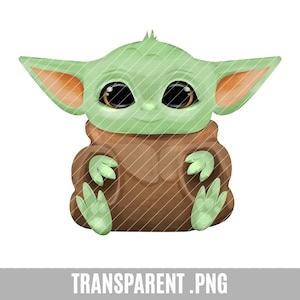 Bebé Yoda Clip Art, png transparente, yoda bebé, lindo alienígena, proyecto artesanal, mandalorian, te amo hago