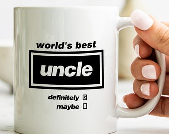 Oasis Mug – Definitely Maybe - Gift for Oasis fan – Music Mug – Best Uncle Mug - Uncle gift - Secret Santa - Britpop Mug - Britpop Gift