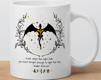 Fourth Wing Mug, Xaden Riorson Quote, Romantasy Reader Gift, Bookish Gift, Novelty Literary Gift, Fantasy Reader, Coffee Mug Gift