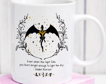 Fourth Wing Mug, Xaden Riorson Quote, Romantasy Reader Gift, Bookish Gift, Novelty Literary Gift, Fantasy Reader, Coffee Mug Gift