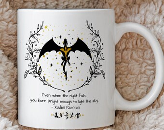 Fourth Wing Mug, Xaden Riorson Quote, Romantasy Reader Gift, Bookish Gift, Novelty Literary Gift, Fantasy Reader, Coffee Mug Gift
