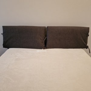 CUSTOM gepolsterter Kopfteilbezug für gepolstertes Bett, Bettkopfteilbezug, Bezug für Bettkopfteil aus Holz, auch in 2 Farben Bild 4