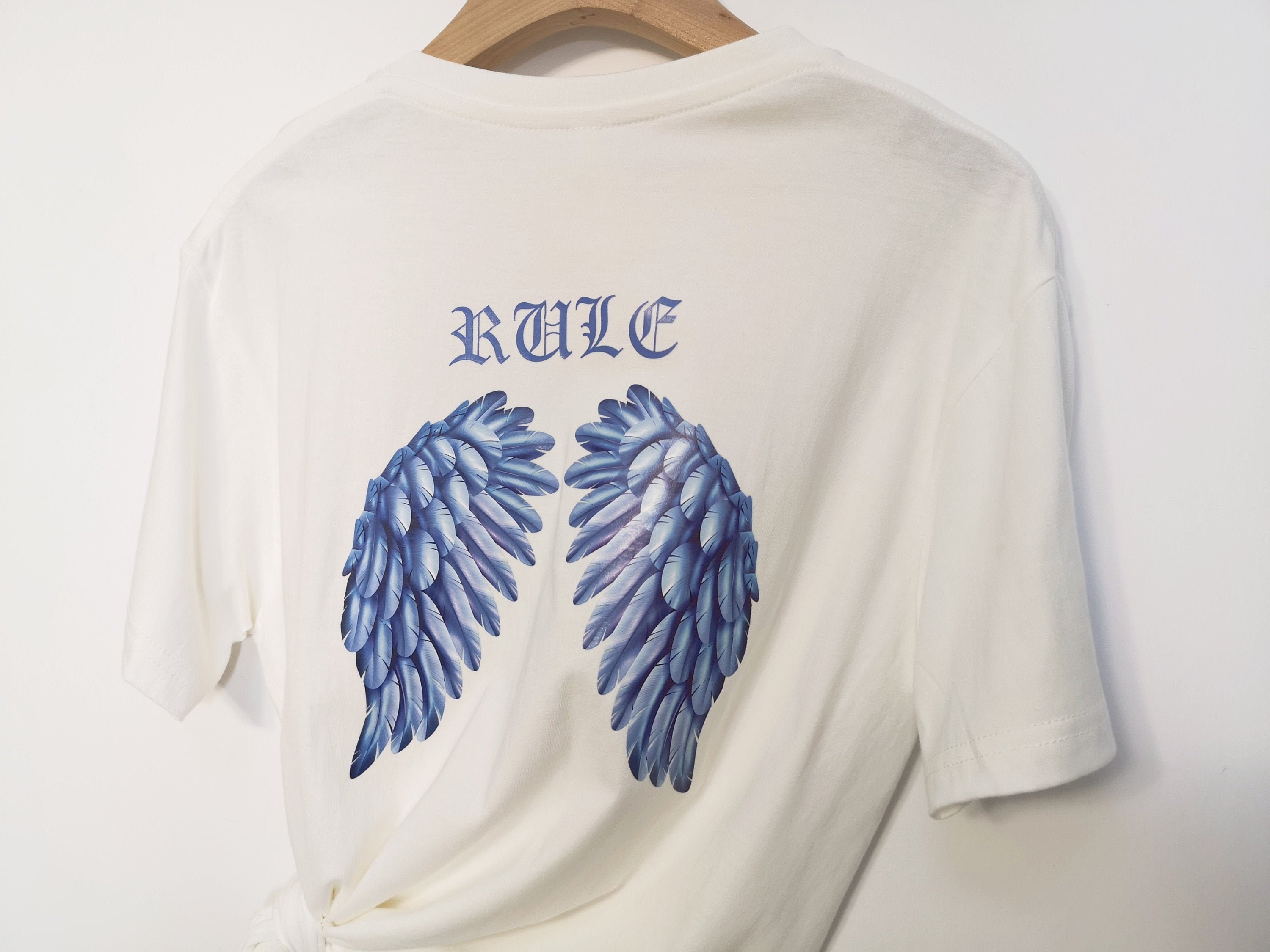 Angel wings T-shirtFeather T-shirtWomen | Etsy