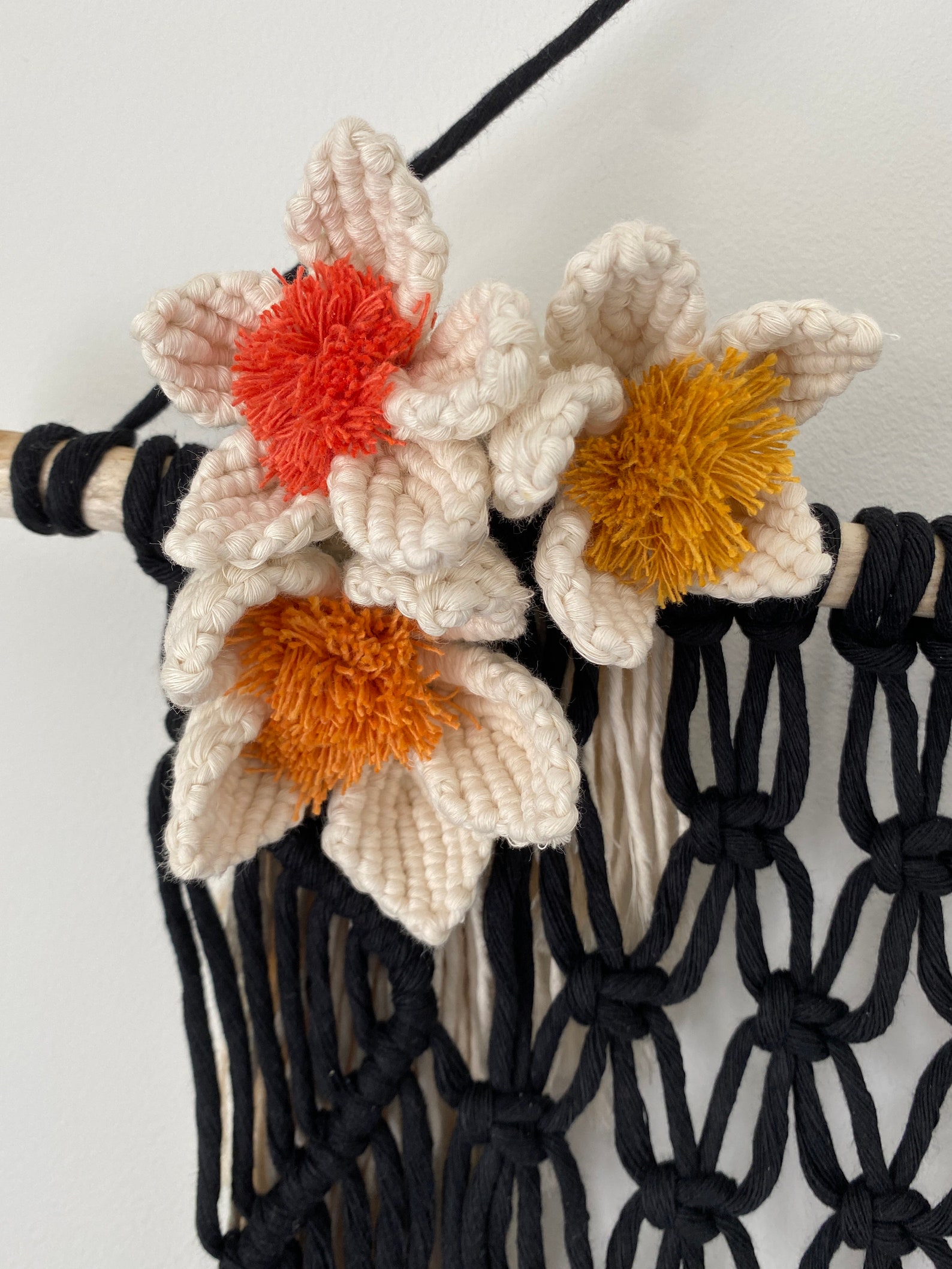 Macrame Photo Wall Hanger Etsy