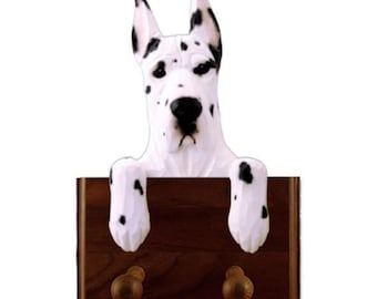 Great Dane Dog Wall Hook Custom Name Dog Leash Holder