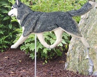 Siberian Husky Garden Stake, Siberian Husky Lover Gift, Siberian Husky, Garden Stake Memorial, Garden Stakes Decorative