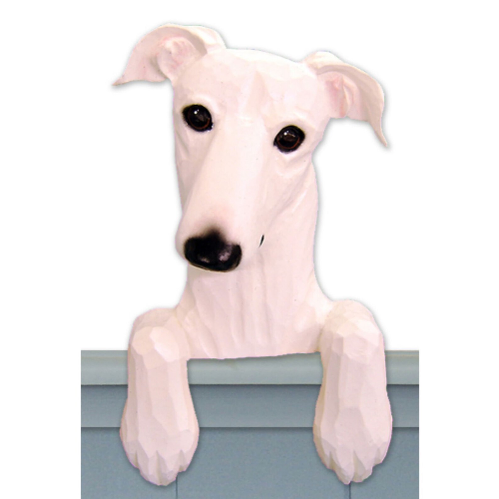Wood Carved Greyhound Dog Door Topper, Greyhound Dog Gift, Greyhound