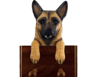 Belgian Malinois Dog Leash Holder For Wall - Dog Key Hanger - Belgian Malinois Custom Dog Gift