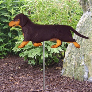 Smooth Dachshund Garden Stake, Dachshund Dog Lover Gift, Dachshund Gifts, Garden Stake Memorial, Garden Stake Decor