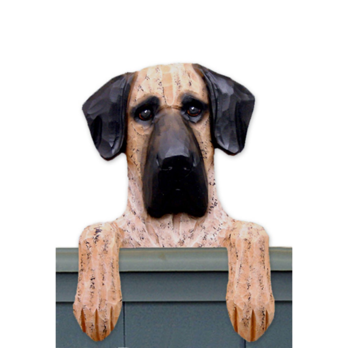 Wood Carved Great Dane Dog Door Topper Great Dane Dog Gift Etsy