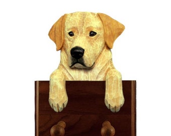 Labrador Retriever Wood Leash Holder For Wall - Labrador Retriever Gift Idea - Lab Dog Key Hanger