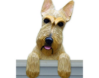 Handmade Primitive Farmhouse Country Scotty Dog Ornament Shelf Sitter Tuck Handmade Primitive Farmhouse Country Scotty Dog Ornament Shelf Sitter Tuck
