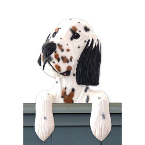 Wood Carved English Setter Dog Door Topper, English Setter Dog Gift, English Setter Memorial Gift, English Setter Figurine