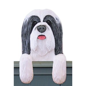 Hand Painted Bearded Collie Door Topper, Bearded Collie Dog Gift, Bearded Colli Lover Gifts, Bearded Collie Memorial Gift, Beardie Dog Gifts