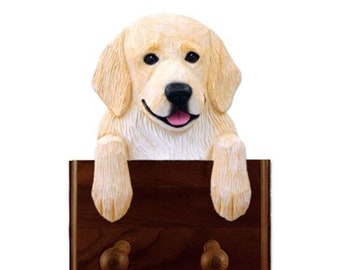 Golden Retriever Dog Leash Wall Holder - Custom Dog Gift - Golden Retriever Dog Mom Gift - Dog Hook