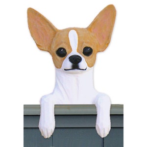 Wood Carved Chihuahua Door Topper, Chihuahua Gift, Chihuahua Memorial Gift, Chihuahua Figurine, Chihuahua Art. Chihuahua Wall Decor