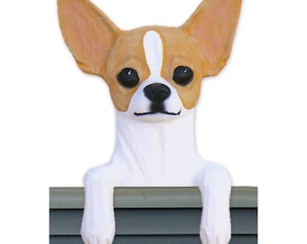 Wood Carved Chihuahua Door Topper, Chihuahua Gift, Chihuahua Memorial Gift, Chihuahua Figurine, Chihuahua Art. Chihuahua Wall Decor