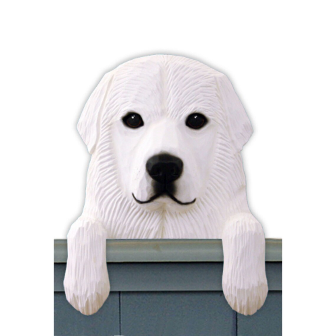 Wood Carved Great Pyrenees Dog Door Topper Great Pyrenees Dog Etsy