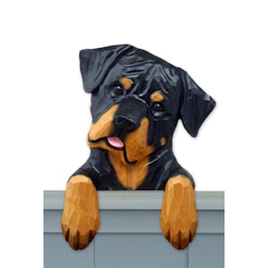 Wood Carved Rottweiler Dog Custom Dog Sign, Rottweiler Gift, Rottweiler Dog Memorial Gift, Rottweiler Figurine, Rottweiler Gift Ideas