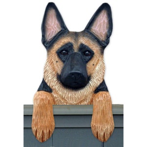 Wood Carved German Shepherd Dog Door Topper, German Shepherd Dog Gift, German Shepherd Memorial Gift, German Shepherd Figurine