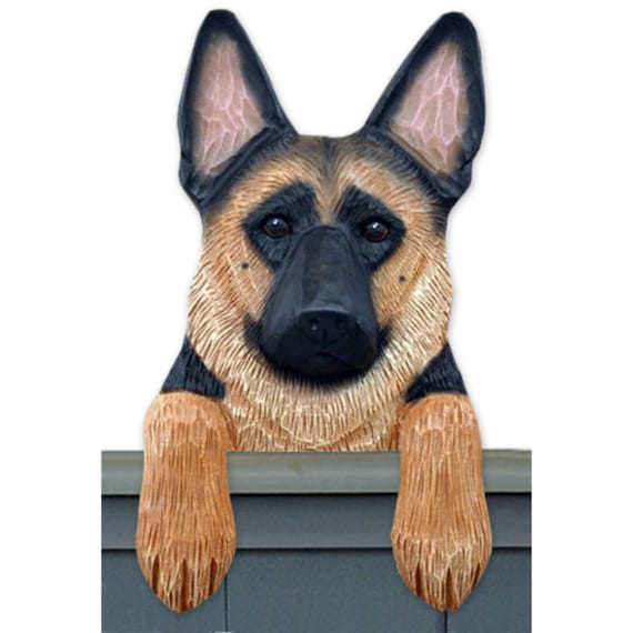 Wood Carved German Shepherd Dog Door Topper German Shepherd Etsy