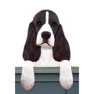 Wood Carved English Springer Spaniel Door Topper, English Springer Spaniel Gift, Springer Spaniel Memorial Gift, Springer Spaniel Figurine