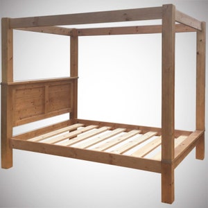 Bamboo four poster bed top