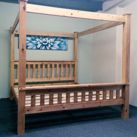Pine four poster bed frame online