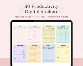 80 Digital Memo Pads for Goodnotes, Notability, Noteshelf, iPad, Tablet