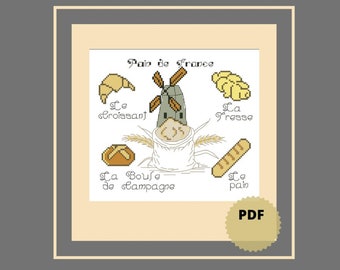 Bread Cross Stitch Etsy