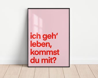 Poster: I'm going to live, are you coming with me, sw go live