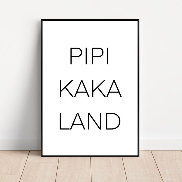 Poster - Pipi Kaka Land, sw