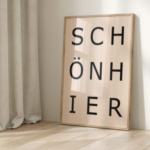 Schön hier Poster - typo, schön, poster für zuhause, schwarz weiß Poster, nice here Wall Art- Typographie Print sw